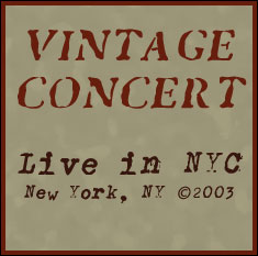 Vintage Concert: Joe's Pub